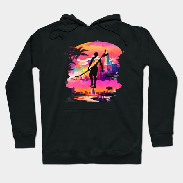 Adventure Awaits For You Surfing, Hello Summer Vintage Funny Surfer Riding Surf  Surfing Lover Gifts Hoodie by Customo